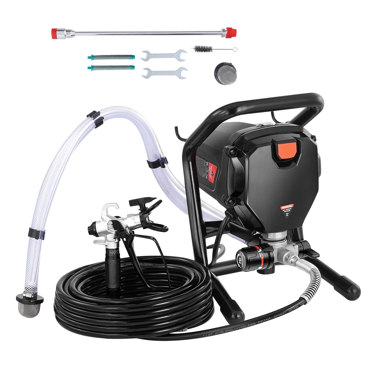 SucceBuy Airless Paint Sprayer 750W 3000 PSI High Efficiency Electric