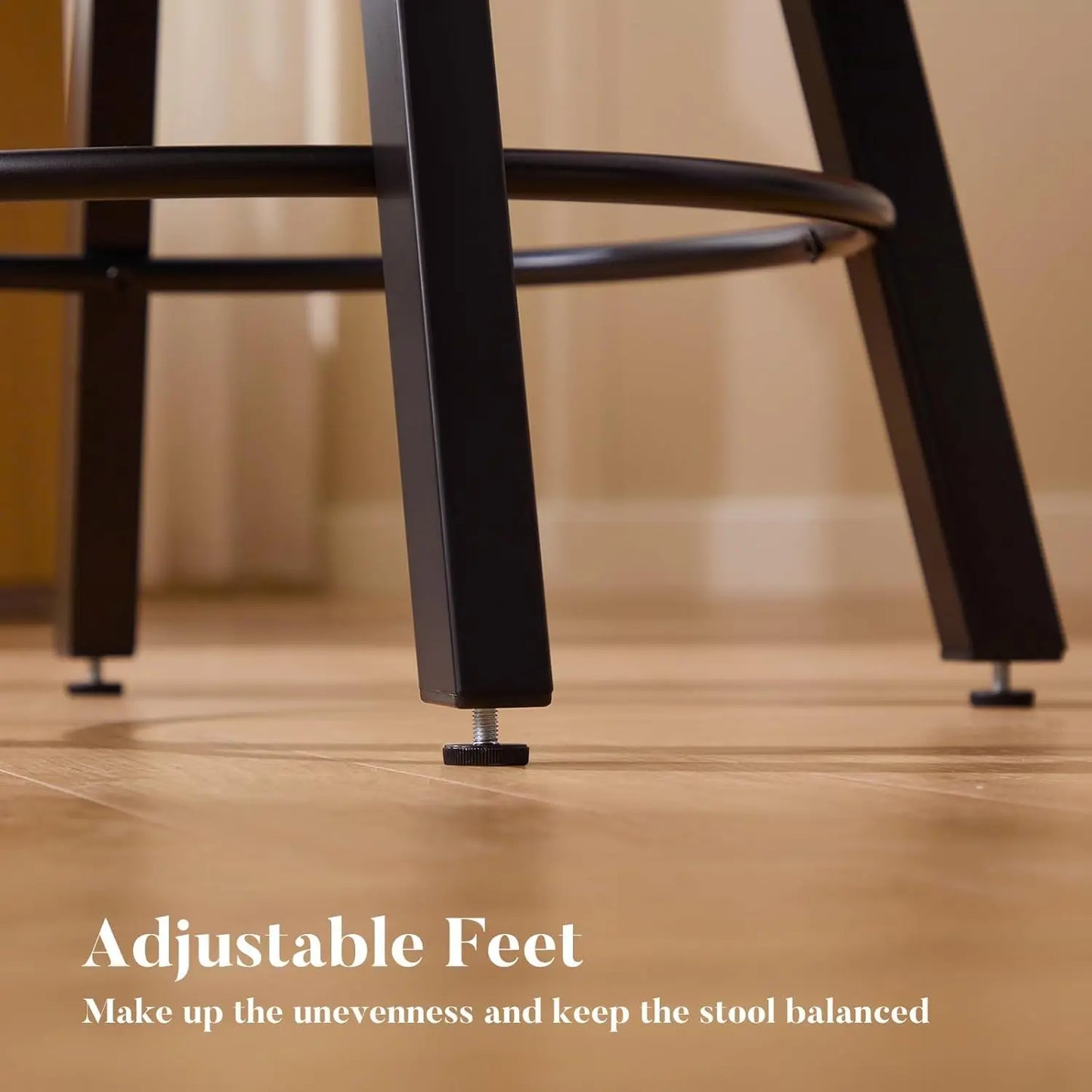 Guangbai Counter Height Bar Stools Set Of 4 Mid Century