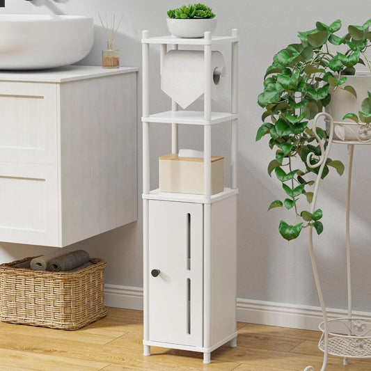 Hign-concerned Paper Holder Stand Compact Bathroom Storage