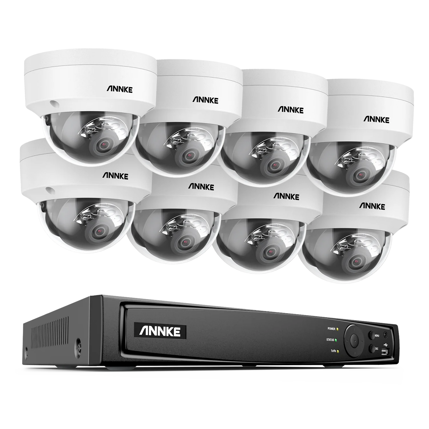 ANNKE 8 Channel 4K PoE NVR Security System With Cameras