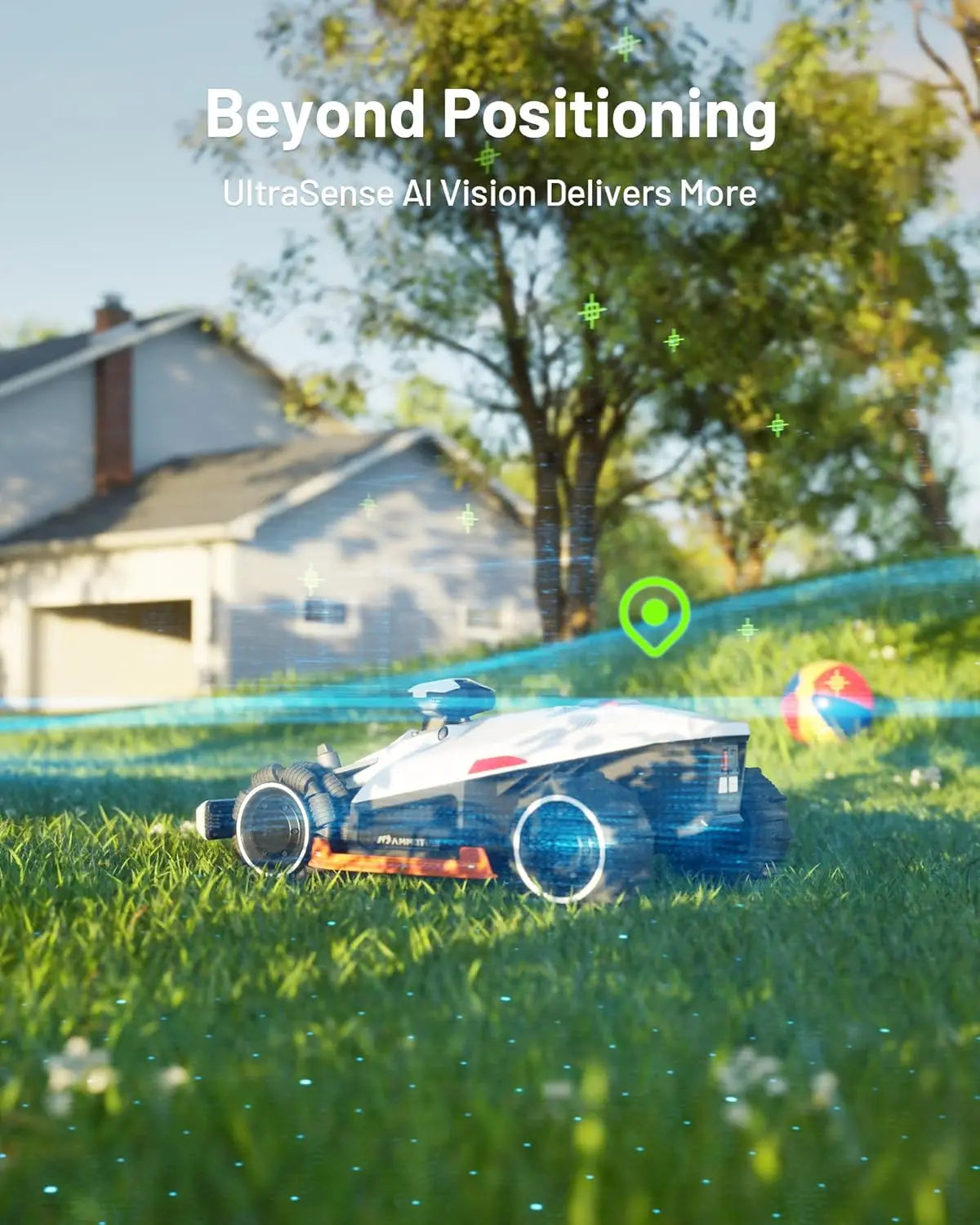 XMSJH 2 AWD 3000HX Robot Lawn Mower With 4G And AI Vision