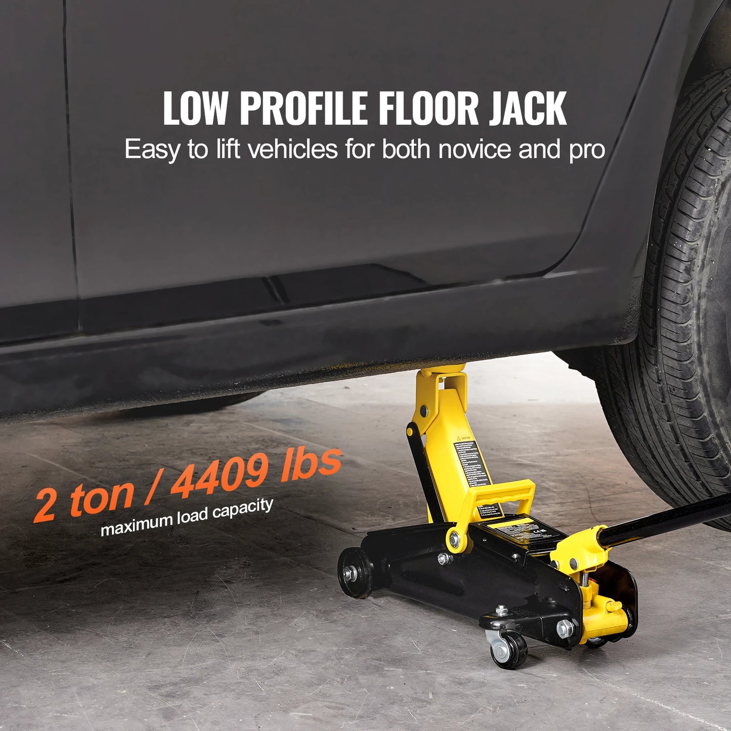 SucceBuy 2Ton Low Profile Floor Jack Heavy Duty Hydraulic