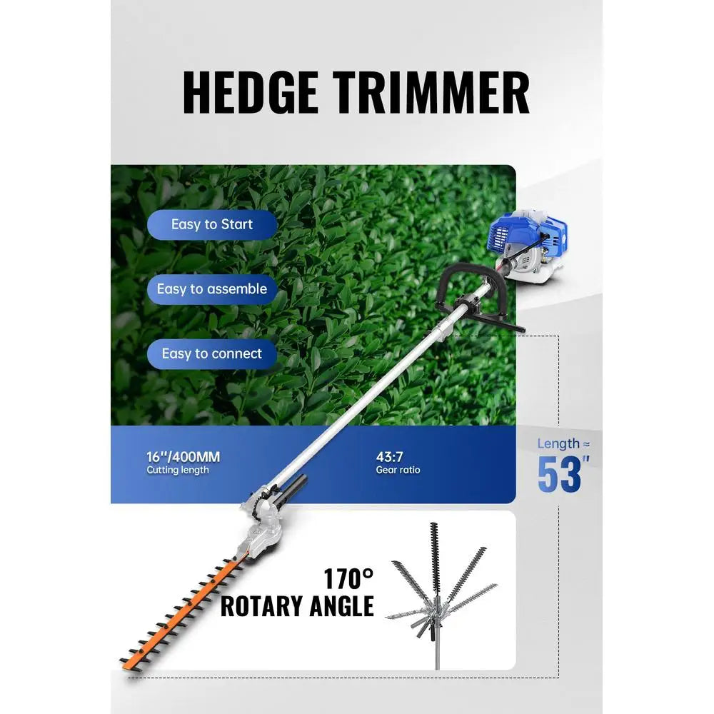 XMSJ Gas Powered Lawn Tools Set Trimmer Edger Hedge Kit