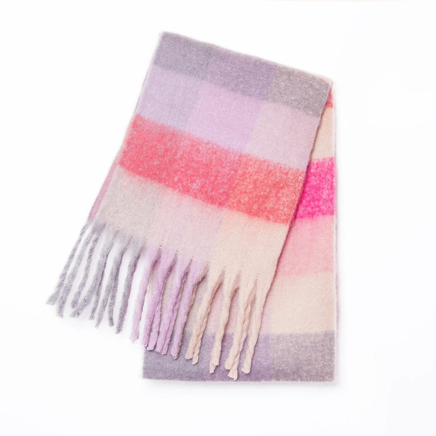 SENAIFEICN Winter Thick Warm Scarf Women Polyester Shawl
