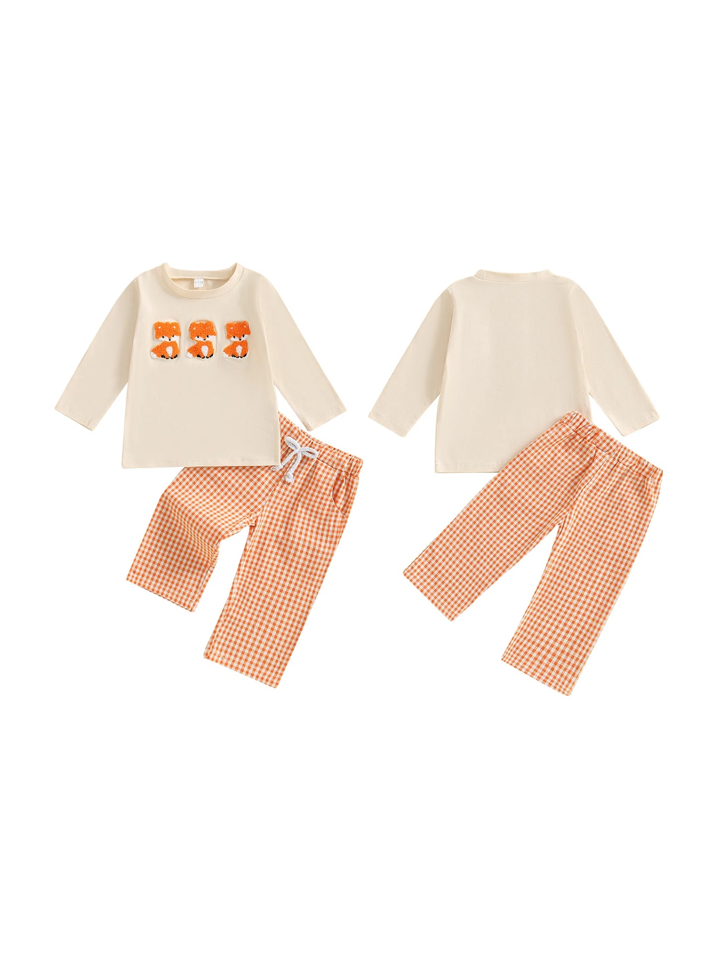 Unisex Baby Winter 2 Piece Bear Print Hooded Sweatshirt Set