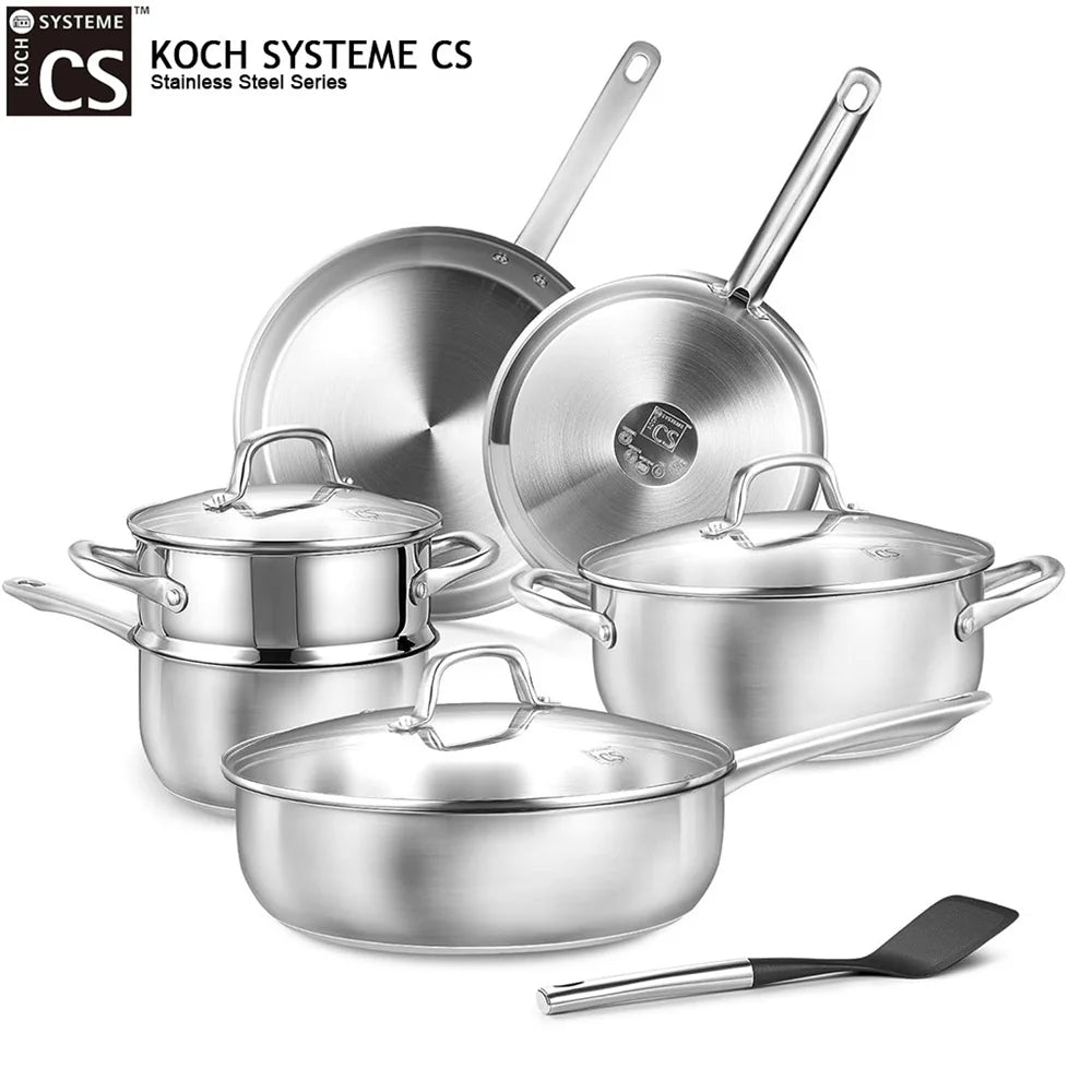 KOCH SYSTEME CS Stainless Steel Cookware Set Induction Safe Pots Pans