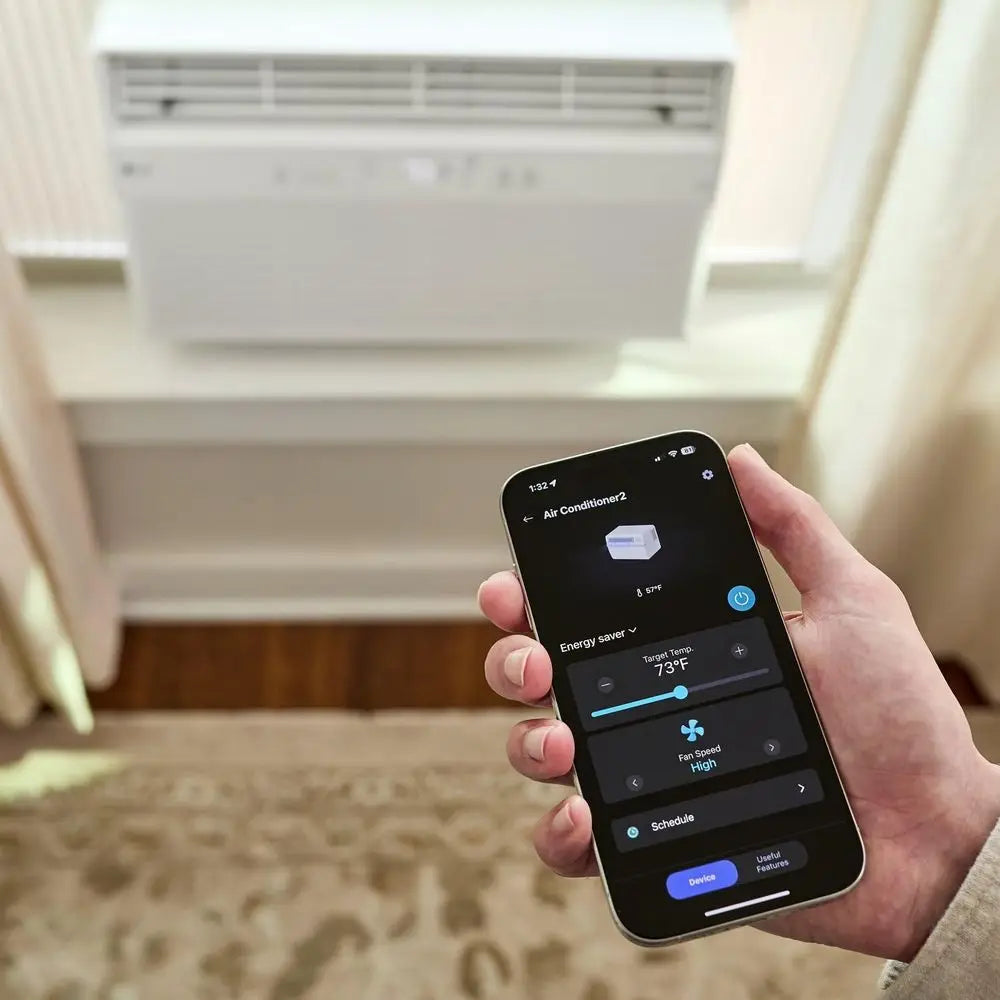 Window Air Conditioner 115V Remote Control 3 Speed Auto Restart
