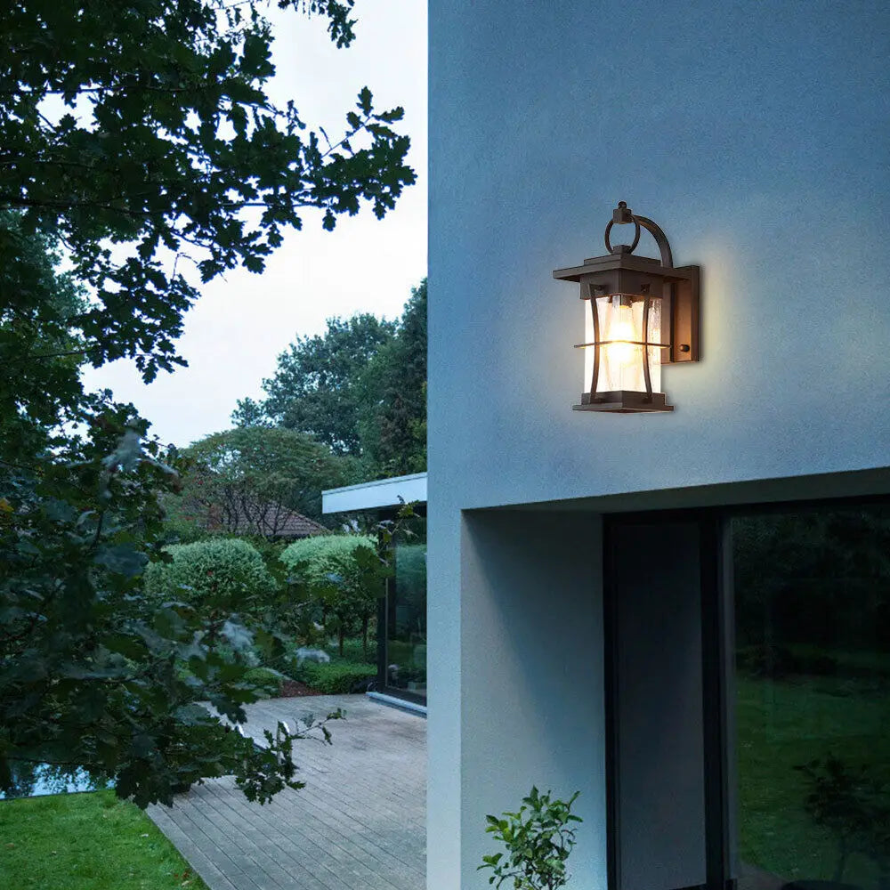 Loyalheartd Outdoor Porch Light Rustic Wall Lantern