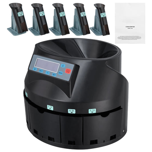 Vevor SucceBuy Coin Sorter Counter 230 300 Coins Per Minute