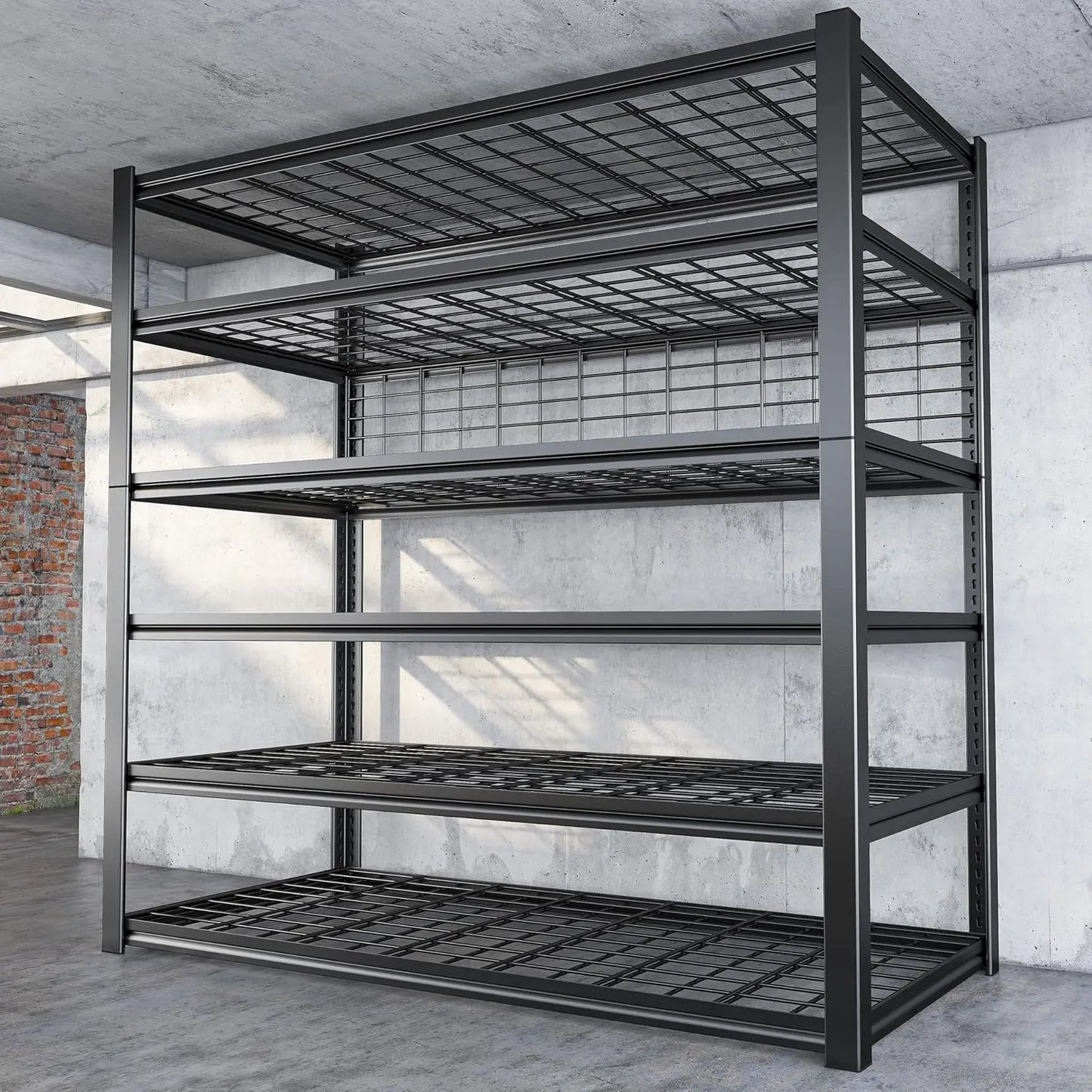 XMSJ Heavy Duty Garage Shelving Unit Six Tier Storage
