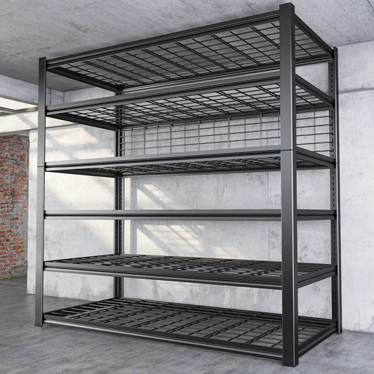 XMSJ Heavy Duty Garage Shelving Unit Six Tier Storage