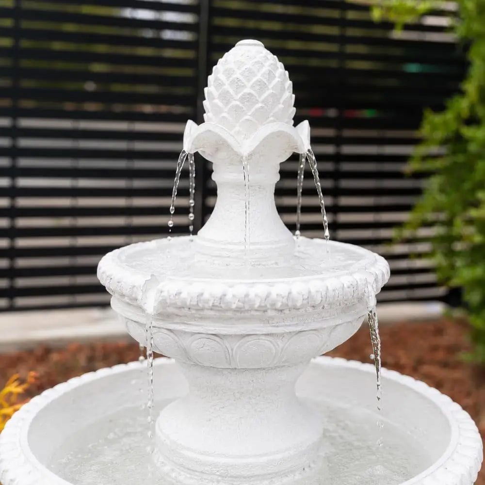 Freestanding Solar Water Fountain With Pump For Yard And Garden
