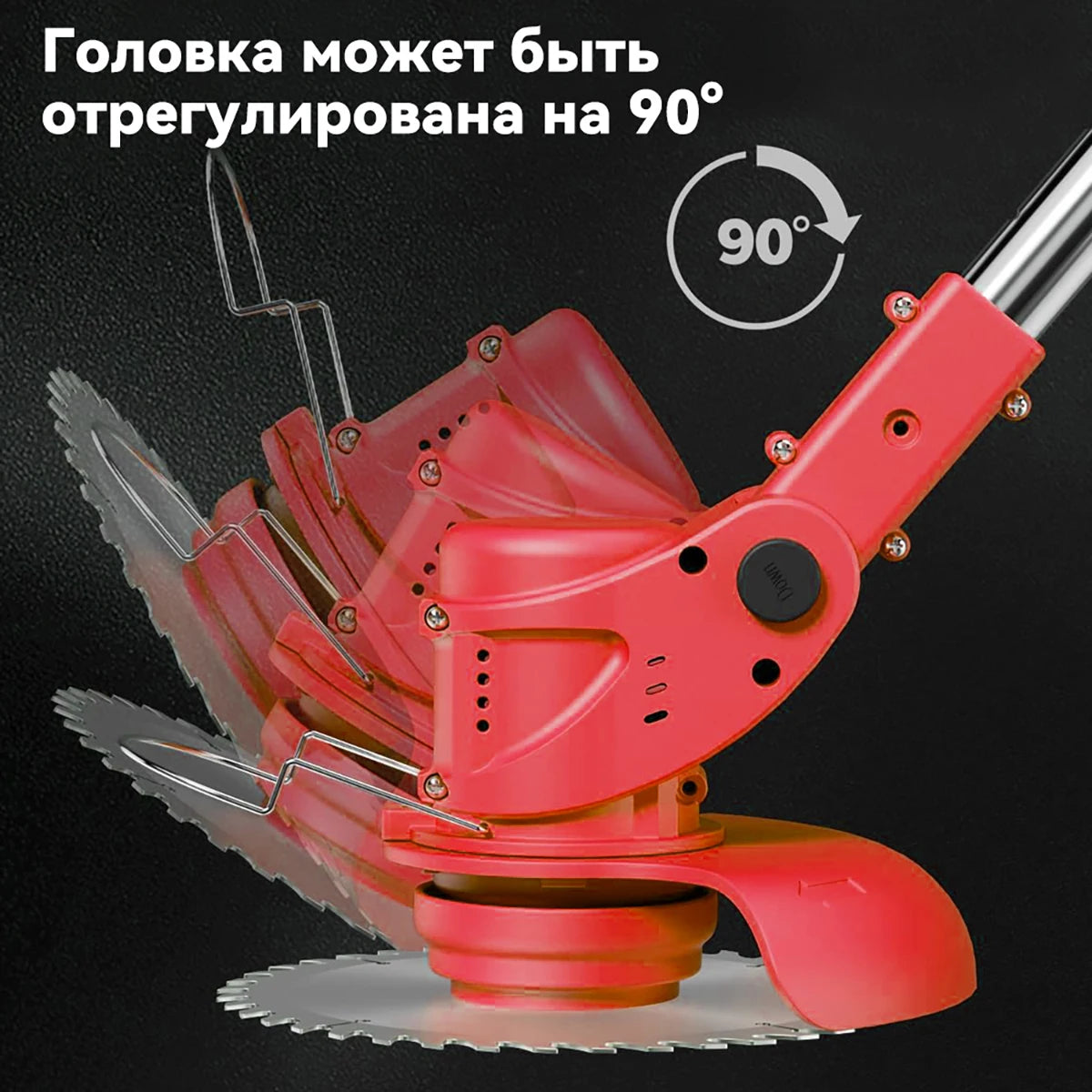 Cordless Electric Lawn Mower With Two Batteries For Home Use