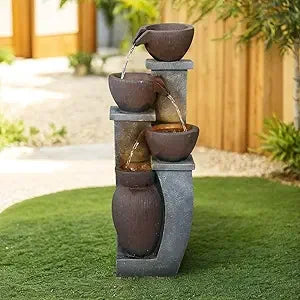 SunJet Five Tier Water Fountain Outdoor Indoor With Led