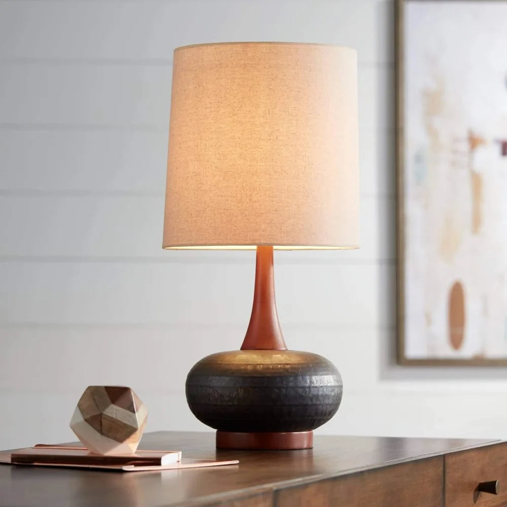 Hign Concerned Andi Hammered Mid Century Modern Table Lamp