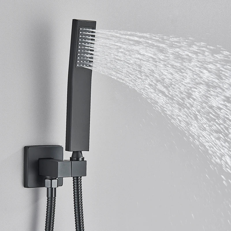 Quyanre Concealed InWall Digital Shower Faucet System With Tub Spout