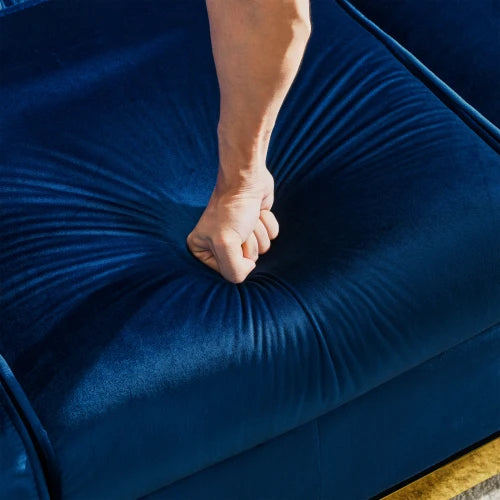 CN Guangdong Velvet Chesterfield Sofa Set Tufted 3 Seat Couch