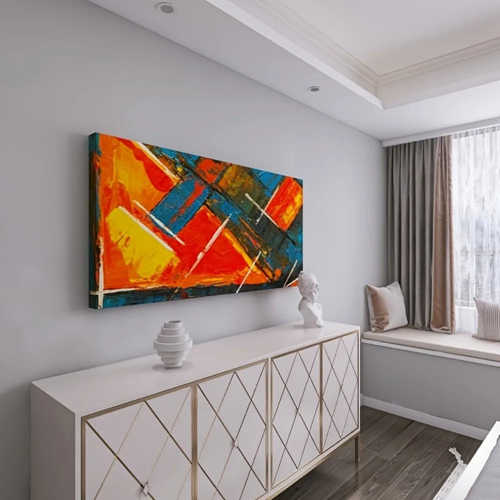 Hign-concerned Modern Abstract Canvas Mural for Living Room
