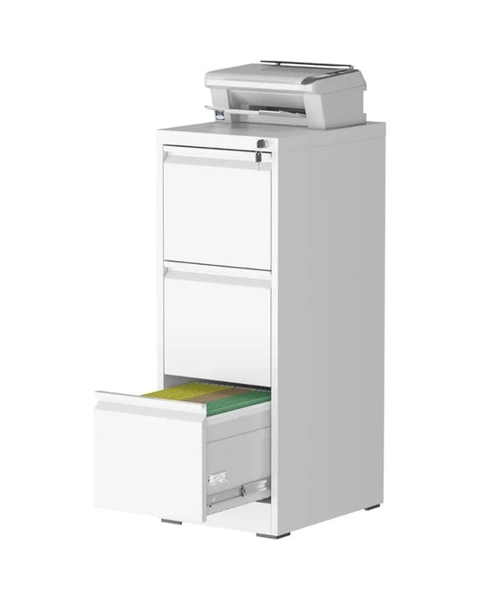 Steel Vertical File Cabinet With 3 Drawers For Home Office