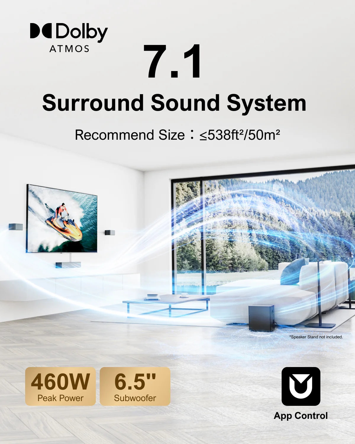 Ultimea 7 1 Surround Sound System with Dolby Atmos Pro