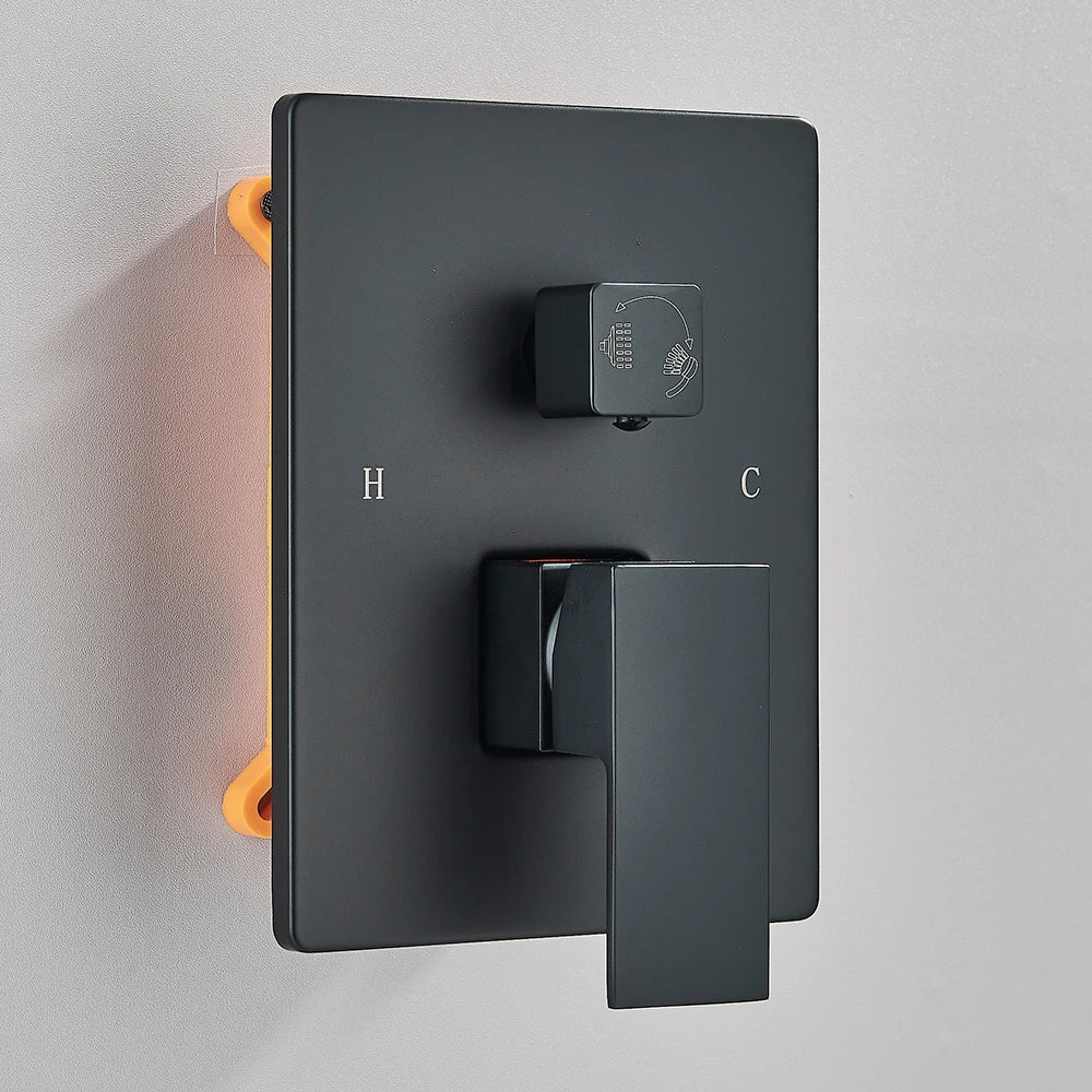 Quyanre Concealed InWall Digital Shower Faucet System With Tub Spout