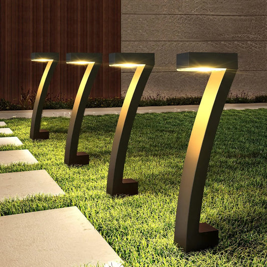 KPSTEK 6 Pack Solar Outdoor Lights LED Pathway Garden