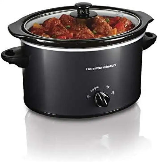 Iosn Slow Cooker With Digital Timer Control Ceramic Pot