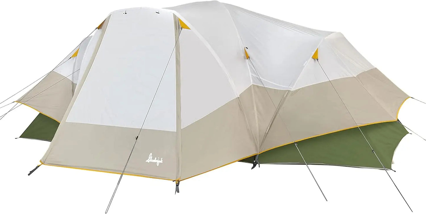 XMSJ Hybrid Dome Family Tent With Two Rooms And Vestibule