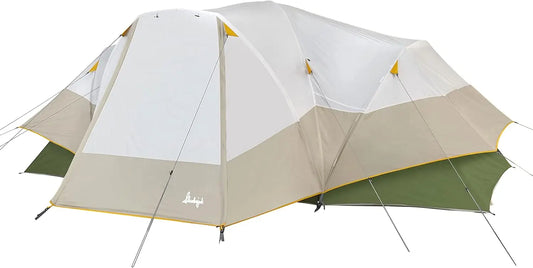 XMSJ Hybrid Dome Family Tent With Two Rooms And Vestibule
