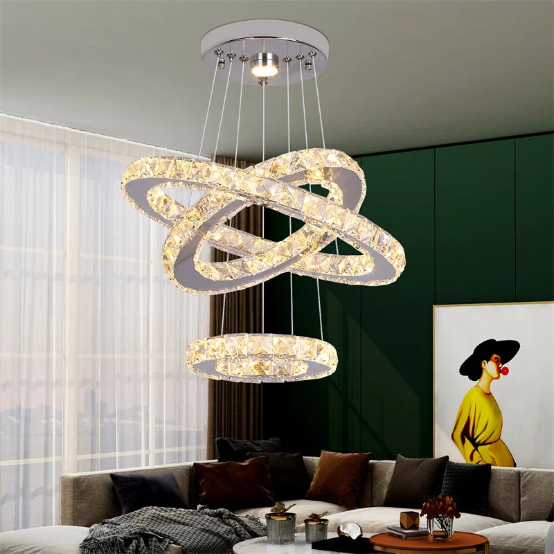 GreeLustr Crystal Chandeliers Luminaria Nordic Pendant Lamp