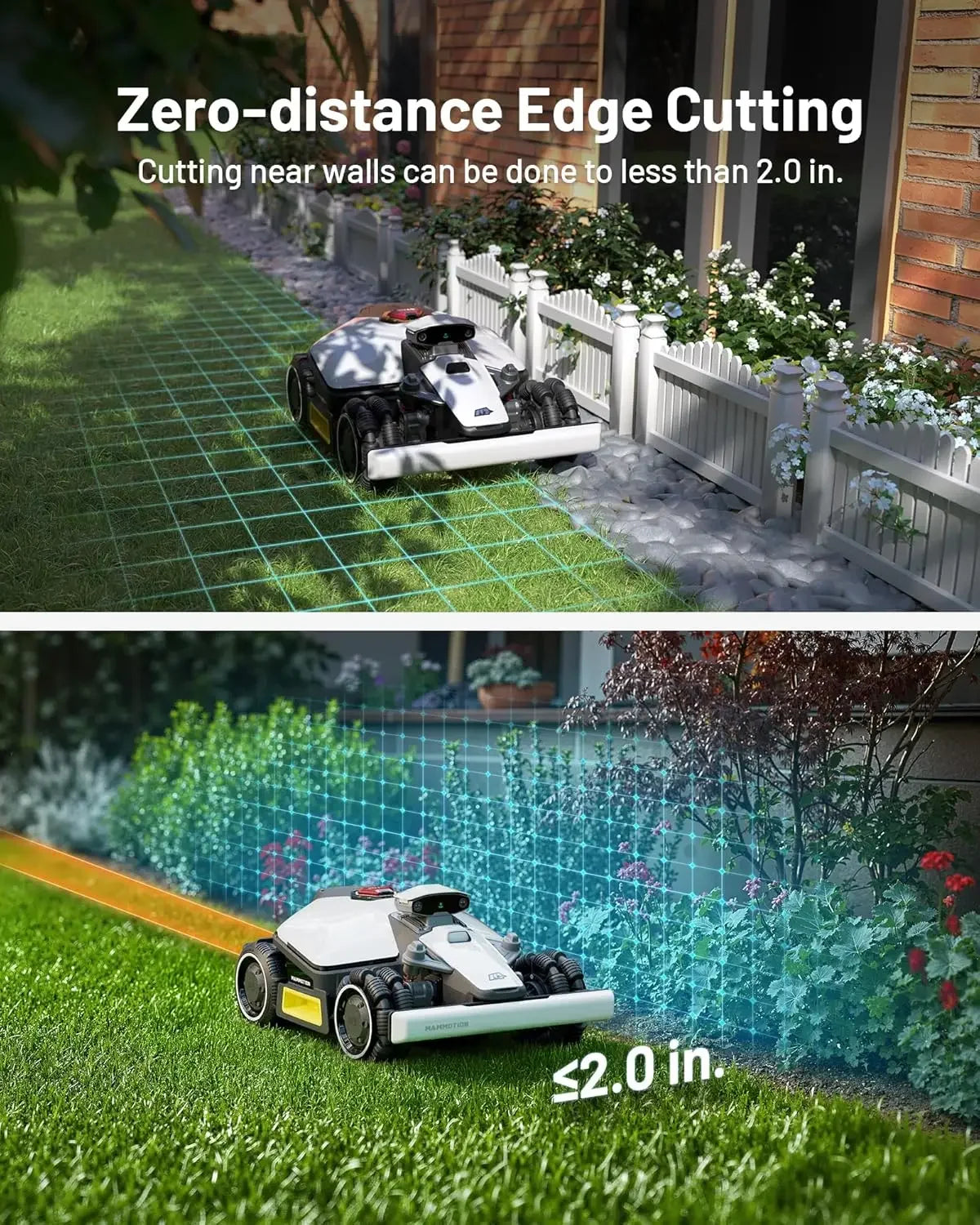 XMSJH Mini AWD 800 Robot Lawn Mower With 4G Reception