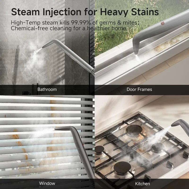 High-concerned Portable Carpet Cleaner With Steam Heating System 18KPa Powerful Suction 2 In 1 Upholstery And Car Cleaner