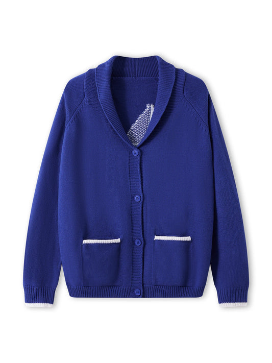 XBTCLXEBCOCN Women Oversized Knit Cardigan Shawl Collar