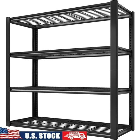 Hign-concerned Heavy Duty Garage Shelving Four Tier Rack
