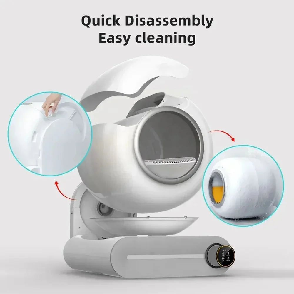 SINGWEDA Automatic Smart Cat Litter Box Self Cleaning