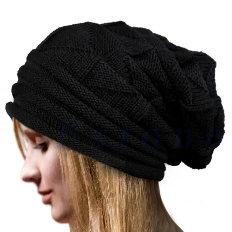 Unisex Winter Beanie Slouchy Knit Hat For Men Women