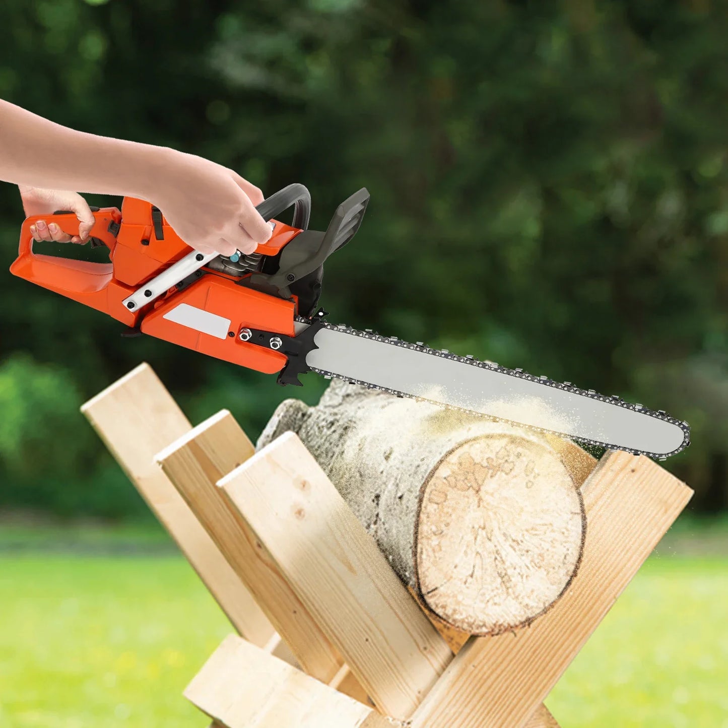 Gasoline Chainsaw 2 Stroke Engine For Wood Cutting Power