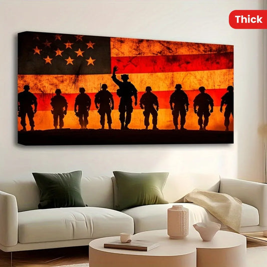 Hign-concerned American Flag Canvas Art Patriotic Wall Decor