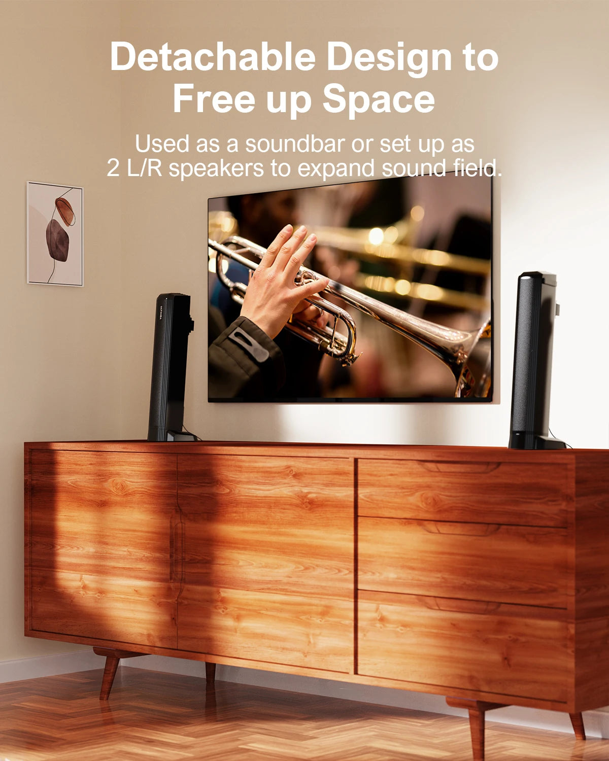 Ultimea 100W TV Sound Bar Detachable Bluetooth Apollo S40
