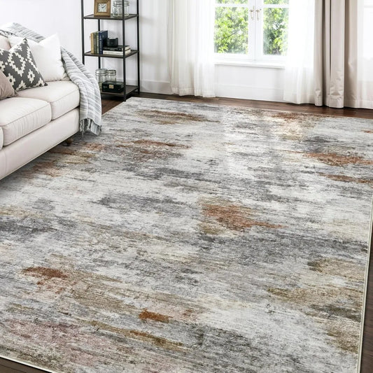 Hignconcerned Abstract Area Rug Machined For Living Room