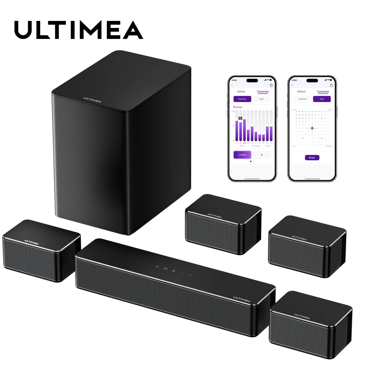 ULTIMEA 7.1 Surround Soundbar With Subwoofer HDMI Optical