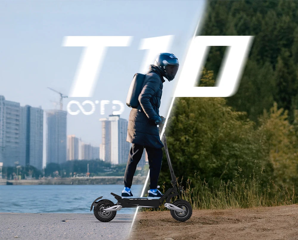 OOTD T10 Foldable Electric Scooter 900W Dual Shock 55kmh