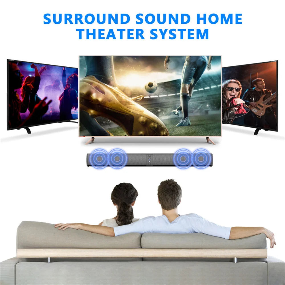 CURUK Wireless Bluetooth TV Sound Bar 2 Speaker System