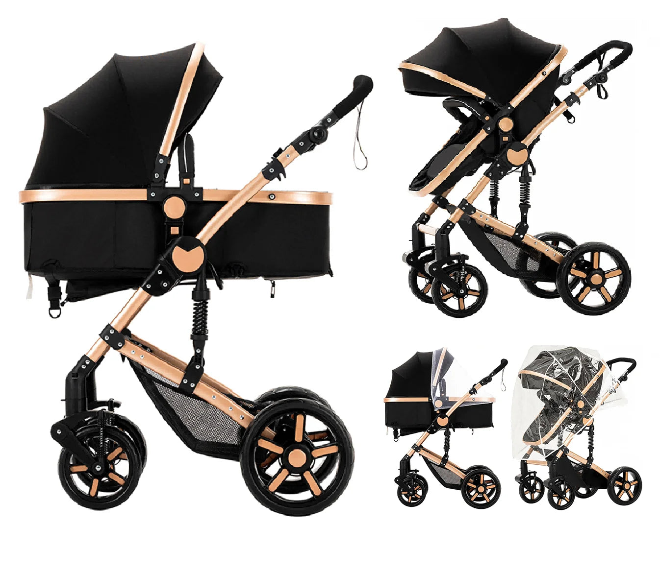 Supperbebe 2 In 1 Light Stroller For Newborn Baby Cart