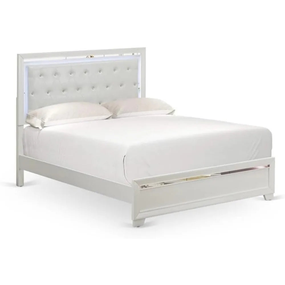 MKDK Pandora 3 Piece Bedroom Set With LED Headboard