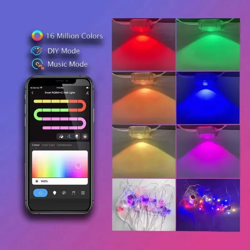 MIMIRGB Outdoor Smart RGBIC Eaves Lights For Christmas