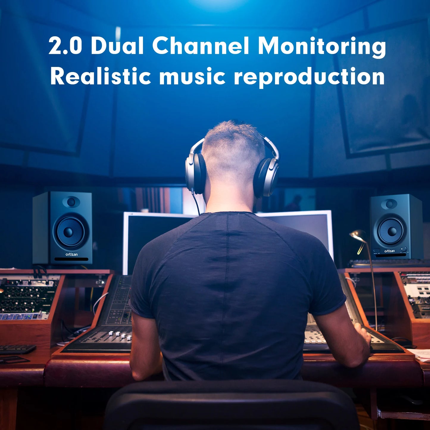 Ortizan C7 Dual Mode 2.0 Studio Monitors Bluetooth 5.3