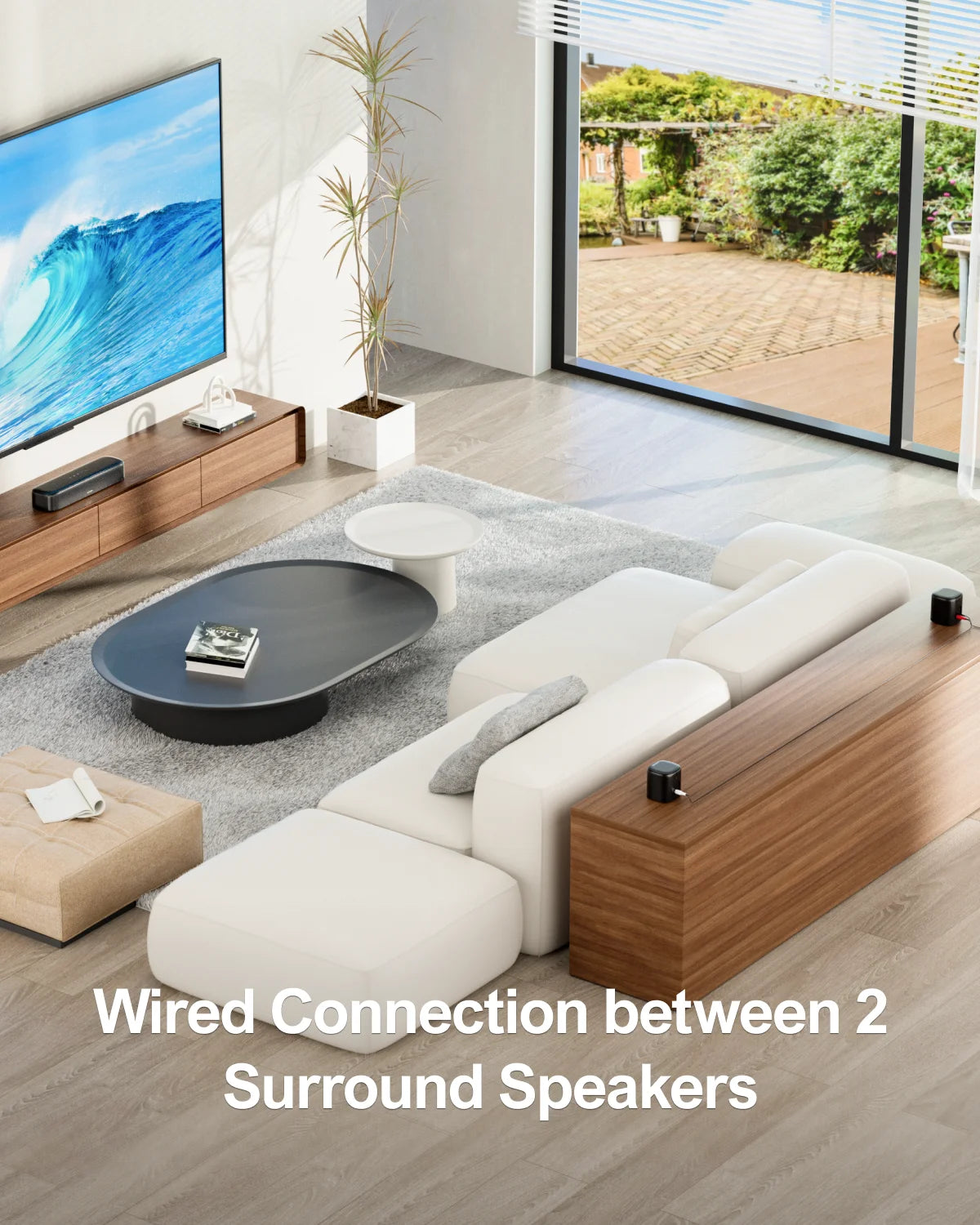 ULTIMEA 250W 5.1 Soundbar Subwoofer And Surround Speakers