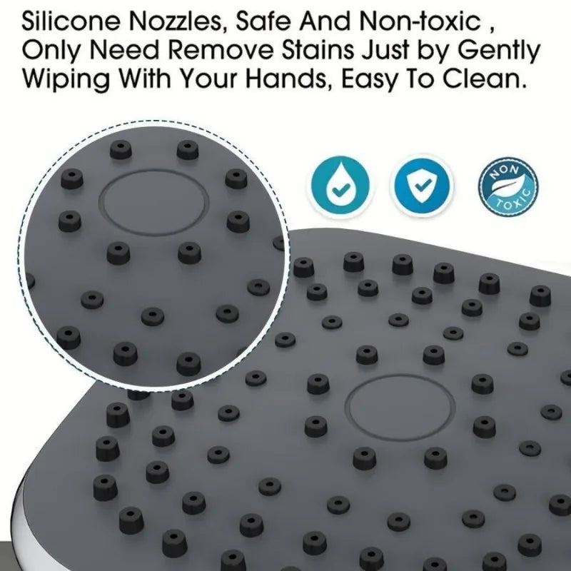Hign-concerned Square Top Shower Head Wall Mounted Pro