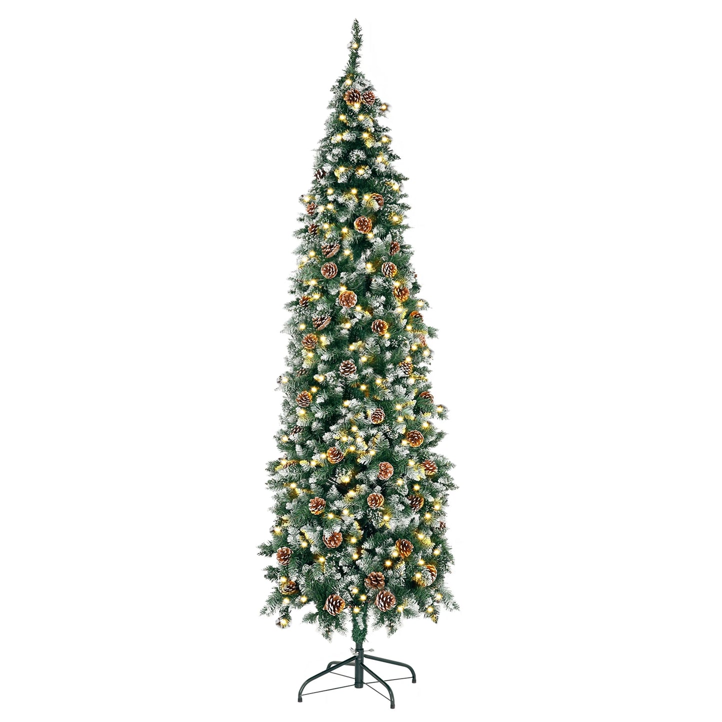 VGEBY Prelit Pine Hinged Artificial Christmas Tree